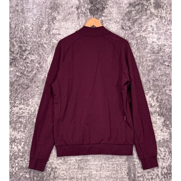 Rapha Track Jacket XL Mens Merino Wool Full Zip Cycling Red Bomber Cycling - Picture 3 of 8